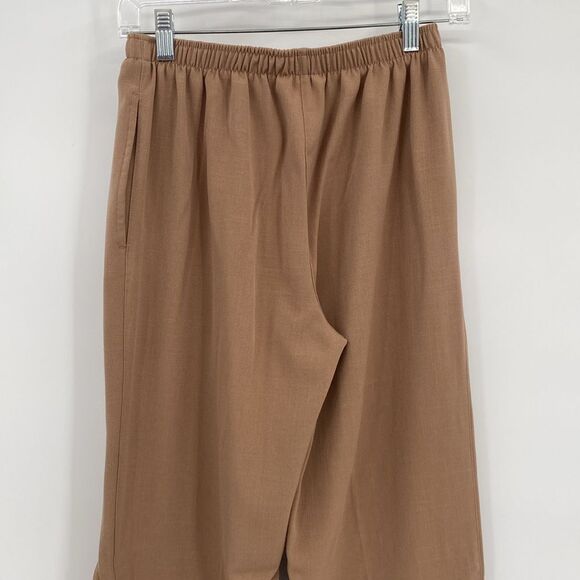 Draper's and Damon's Petites Brown Elastic Waist Straight Leg PS Petite Small - Picture 5 of 9